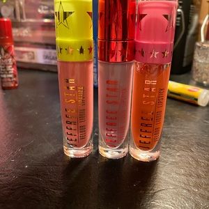 Three brand new jeffree Star liquid lippies.
